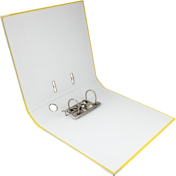 Segregator biurowy jednostronny Delta D1713-08P, A4, 5 cm, po rozłożeniu, żółty