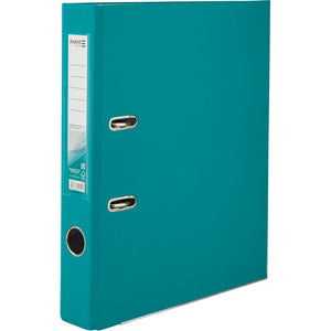 Segregator biurowy jednostronny Delta D1713-16P, A4, 5 cm, po rozłożeniu, turkusowy