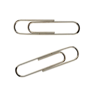 Spinacze biurowe niklowane Axent 4112-A, 33 mm, 100 szt.