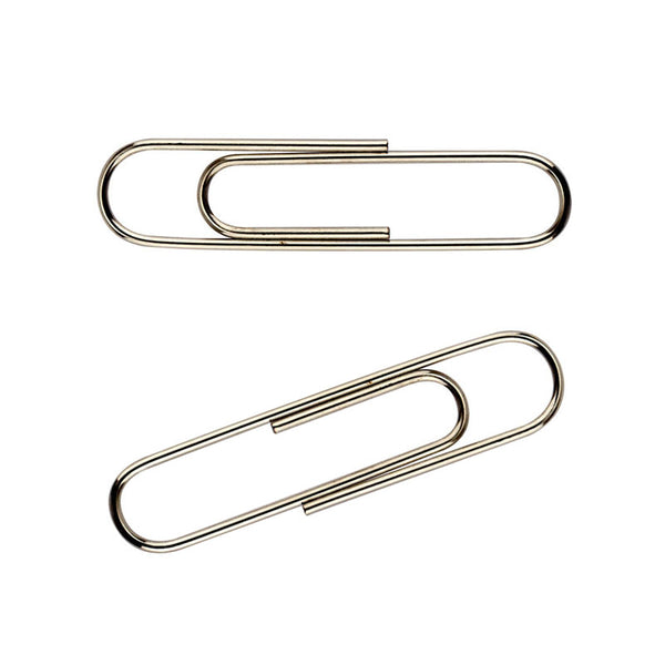 Spinacze biurowe niklowane Axent 4112-A, 33 mm, 100 szt.