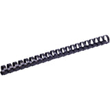 Grzbiet do bindowania plastikowy Axent 2916-01-A, d 16 mm, czarny, 100 szt. Grzbiet do bindowania plastikowy Axent 2916-01-A, d 16 mm, czarny, 100 szt.