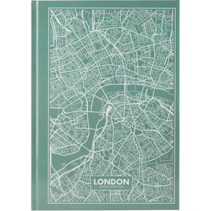 Notes Axent Maps London 8422-516-A, А4, 96 kartek, kratka, turkusowy