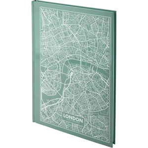 Notes Axent Maps London 8422-516-A, А4, 96 kartek, kratka, turkusowy