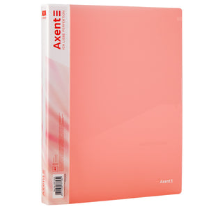 Segregator ringowy z 2 ringami Axent 1207-24-A, 25mm, transparentny różowy