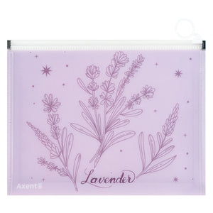 Teczka na suwak zip-lock Axent 1498-37-A Lavender-2, А5+