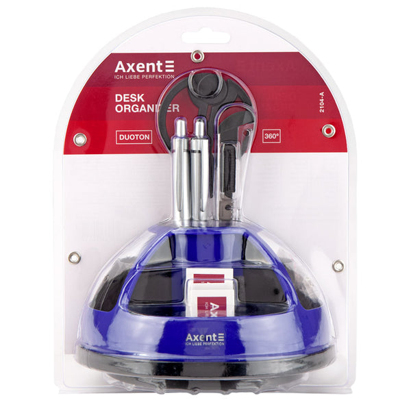 Zestaw na biurko Axent Duoton 2104-02-A, w blisterze, niebieski