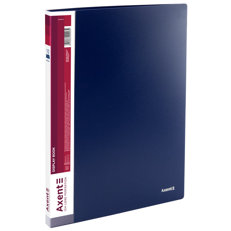 Display-book, 10 files, blue