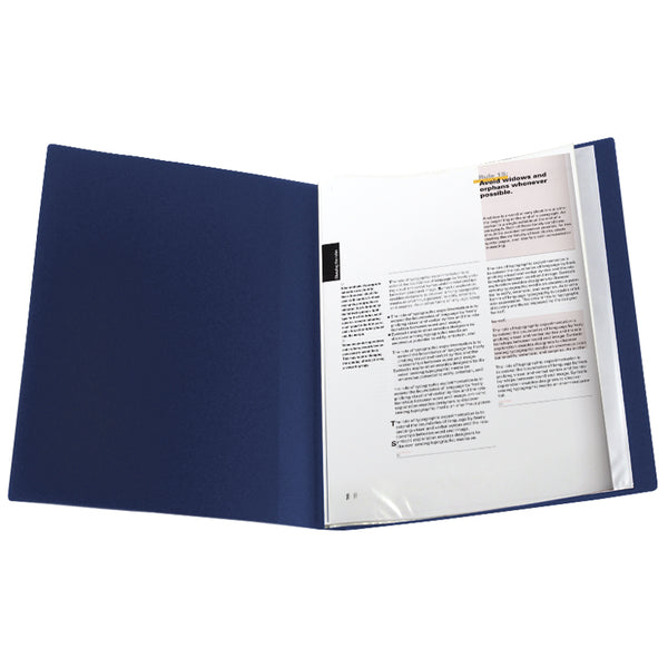 Display-book, 10 files, blue