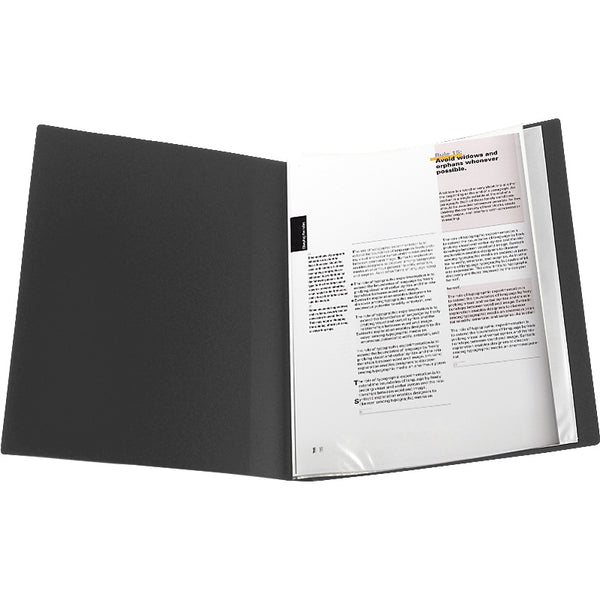 Display-book, 20 files, black