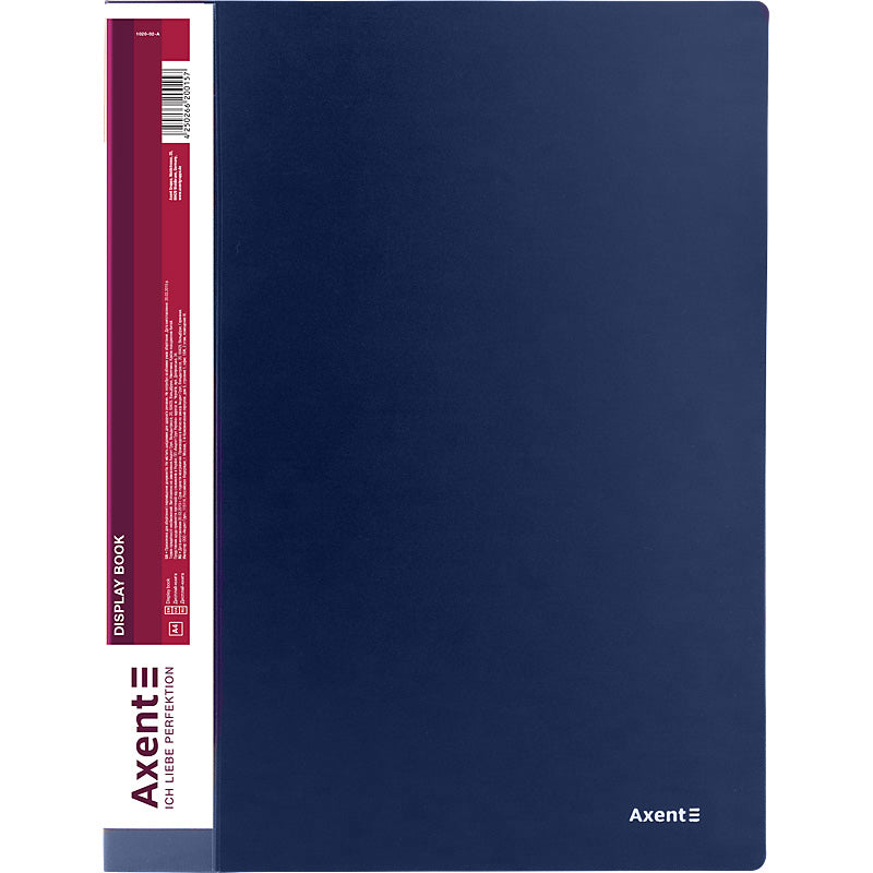 Display-book, 20 files, blue