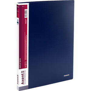 Display-book, 20 files, blue