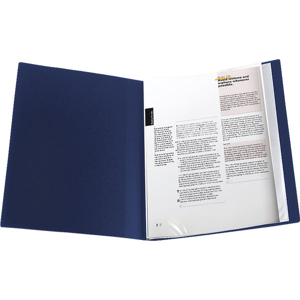 Display-book, 20 files, blue