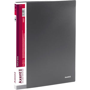 Display-book, 20 files, grey