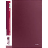 Display-book, 20 files, bordo