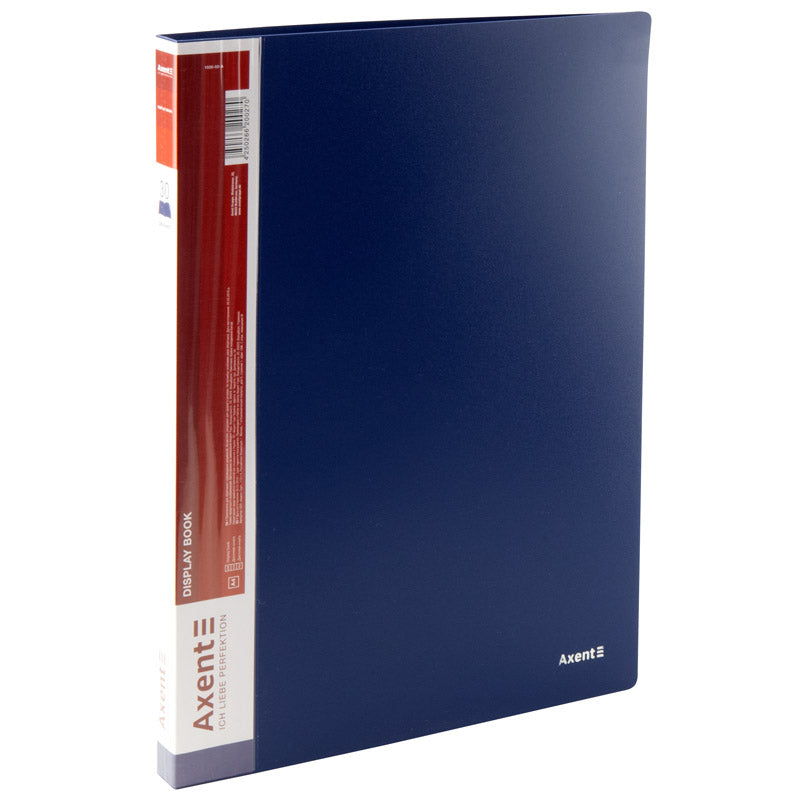 Display-book, 30 files, blue