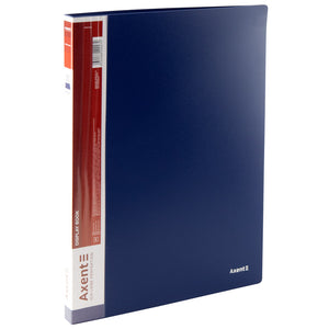 Display-book, 30 files, blue