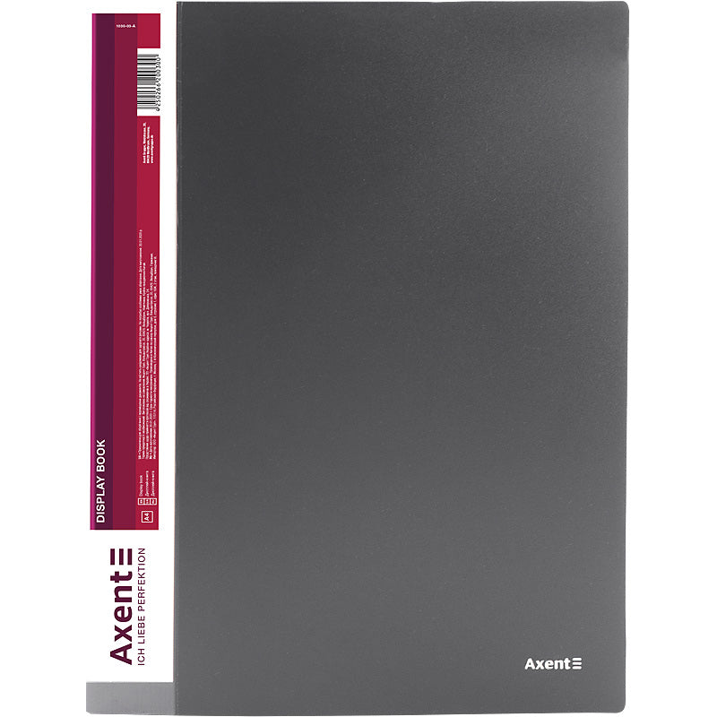 Display-book, 30 files, grey