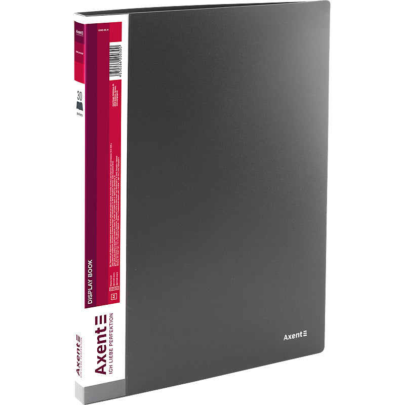 Display-book, 30 files, grey