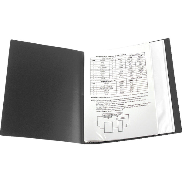 Display-book, 30 files, grey