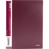 Display-book, 30 files, bordo