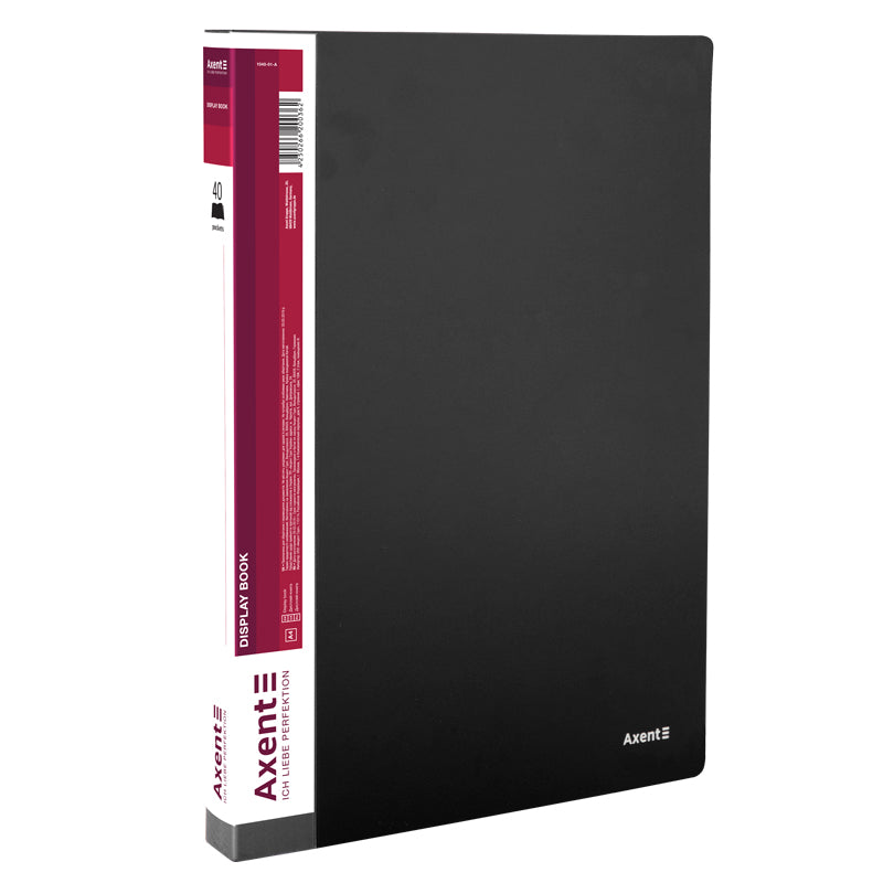 Display-book, 40 files, black