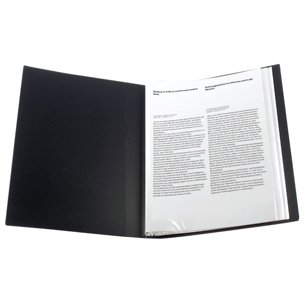 Display-book, 40 files, black