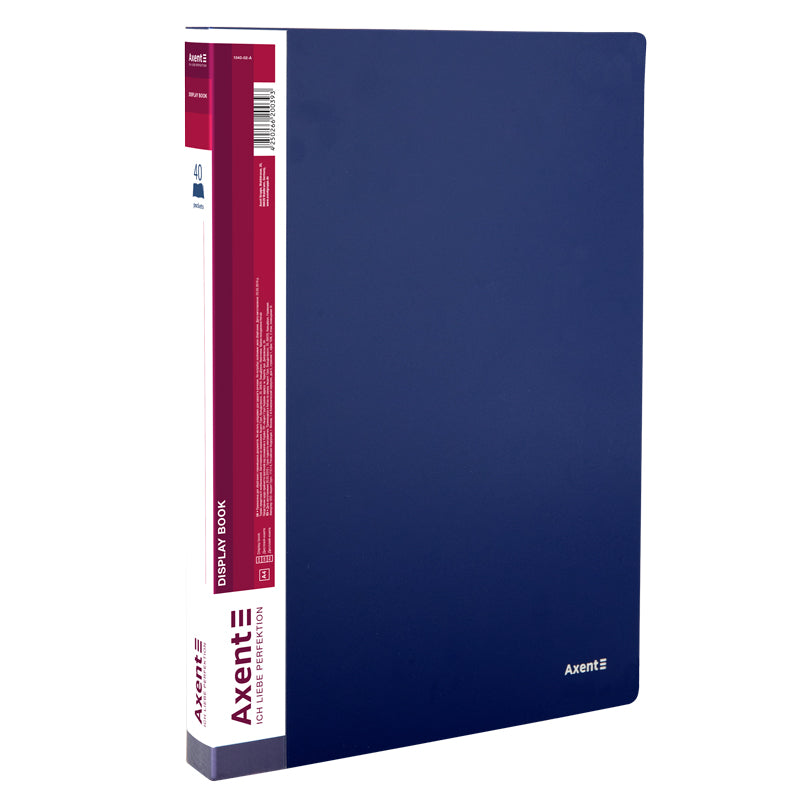 Display-book, 40 files, blue