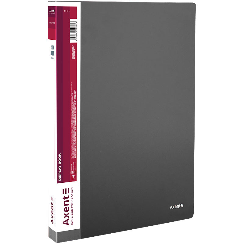 Display-book, 40 files, grey