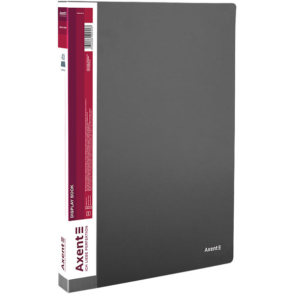 Display-book, 40 files, grey
