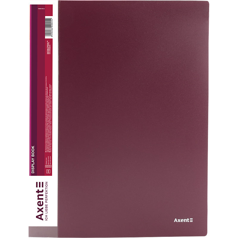 Display-book, 40 files, bordo