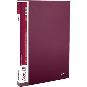 Display-book, 40 files, bordo
