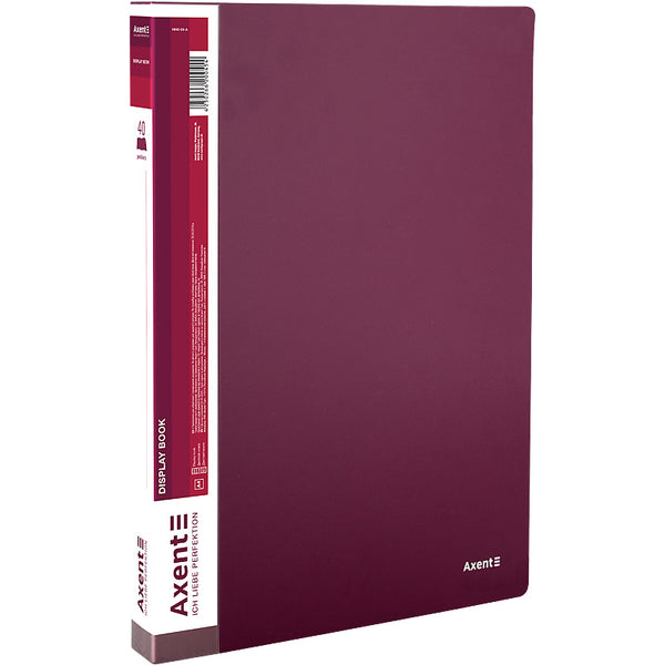 Display-book, 40 files, bordo
