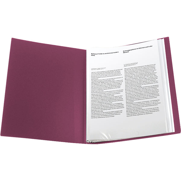 Display-book, 40 files, bordo