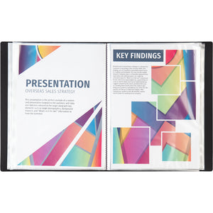 Display-book, 60 files, black