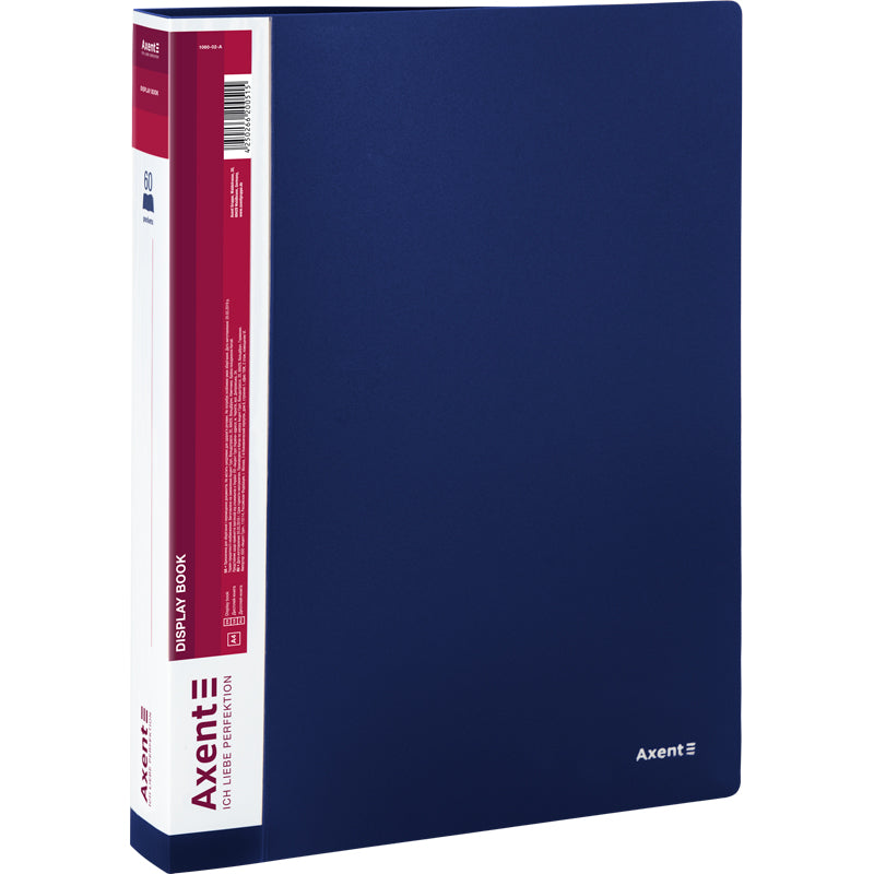 Display-book, 60 files, blue