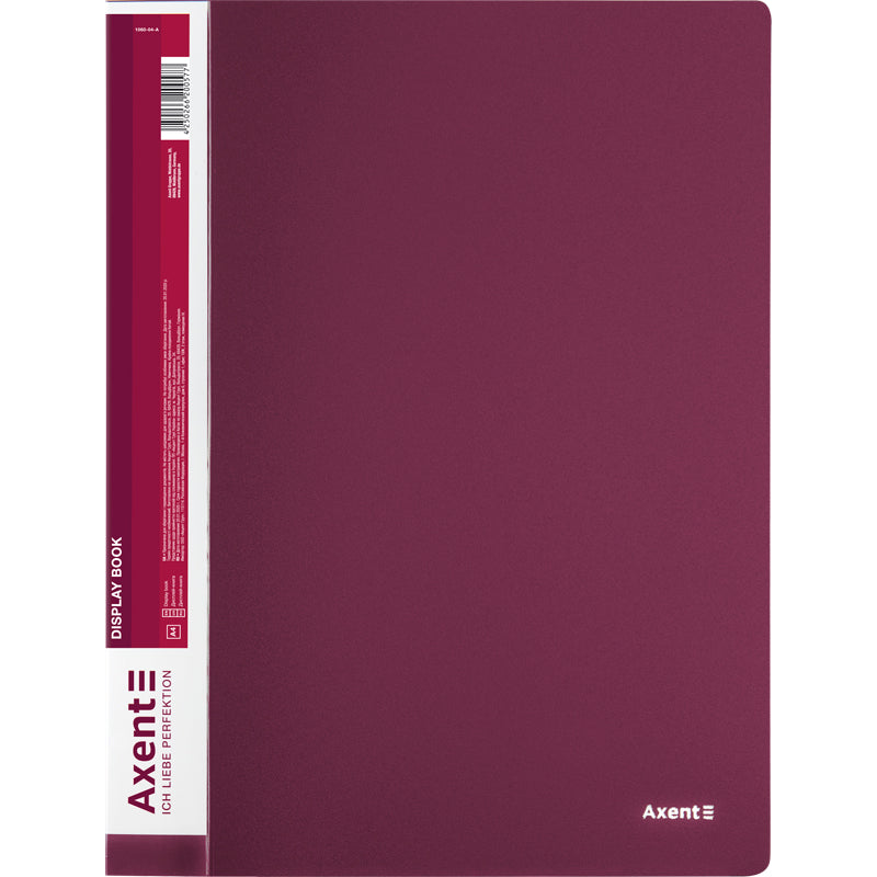 Display-book, 60 files, bordo