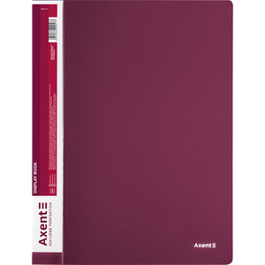 Display-book, 60 files, bordo