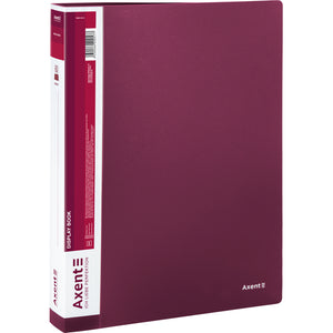 Display-book, 60 files, bordo