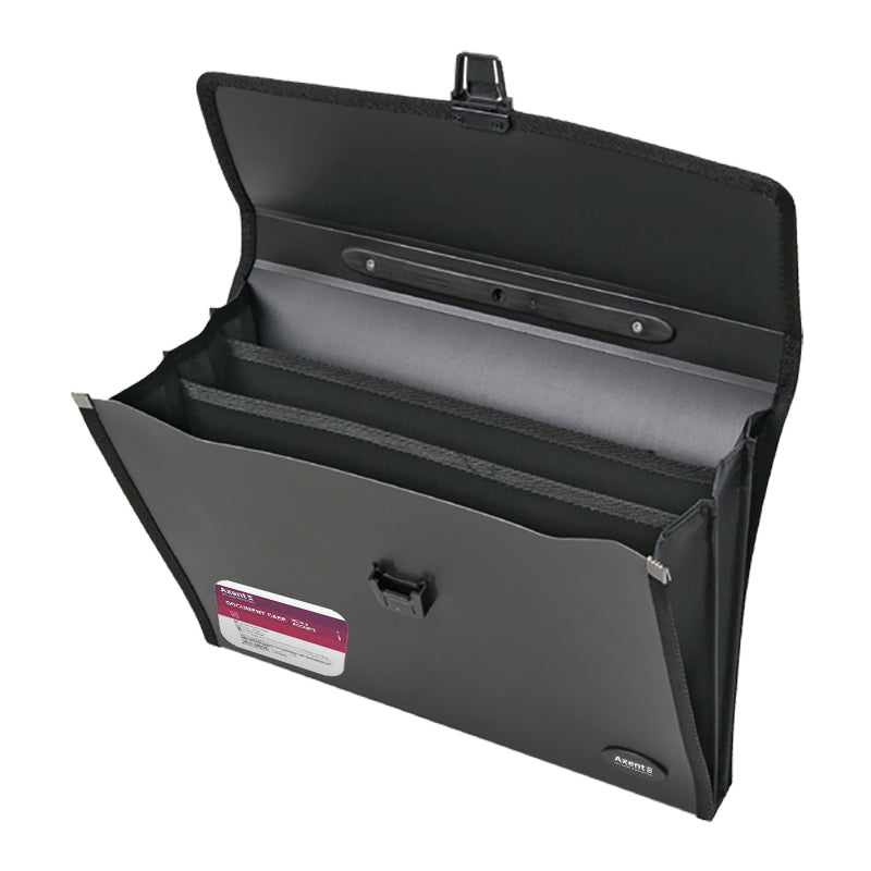 Briefcase А4 with 3 compartments, black