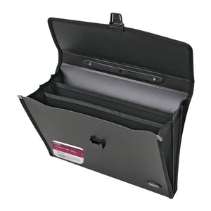 Briefcase А4 with 3 compartments, black