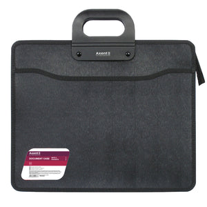 Briefcase В4, zipper closure, with 3 compartments, black