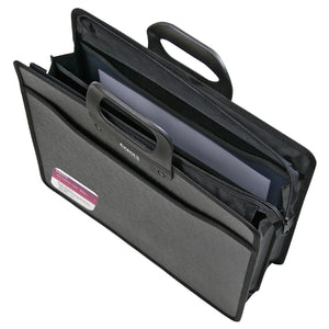 Briefcase В4, zipper closure, with 3 compartments, black