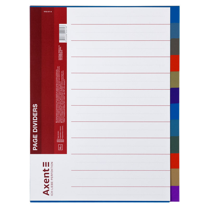 Page divider Axent 1912-01-A 12-tab