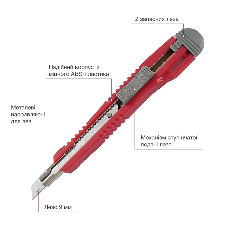 Cutter, metal runners, blade 9mm