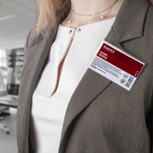 Name badge with a clasp-pin Axent 4501-A, 8,8*5,7 cm