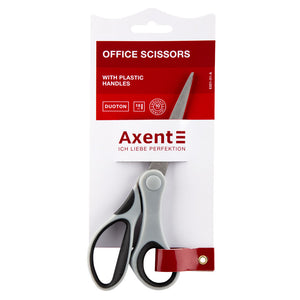 Scissors Axent  Duoton 6301-01-A, 18 cm, grey-black