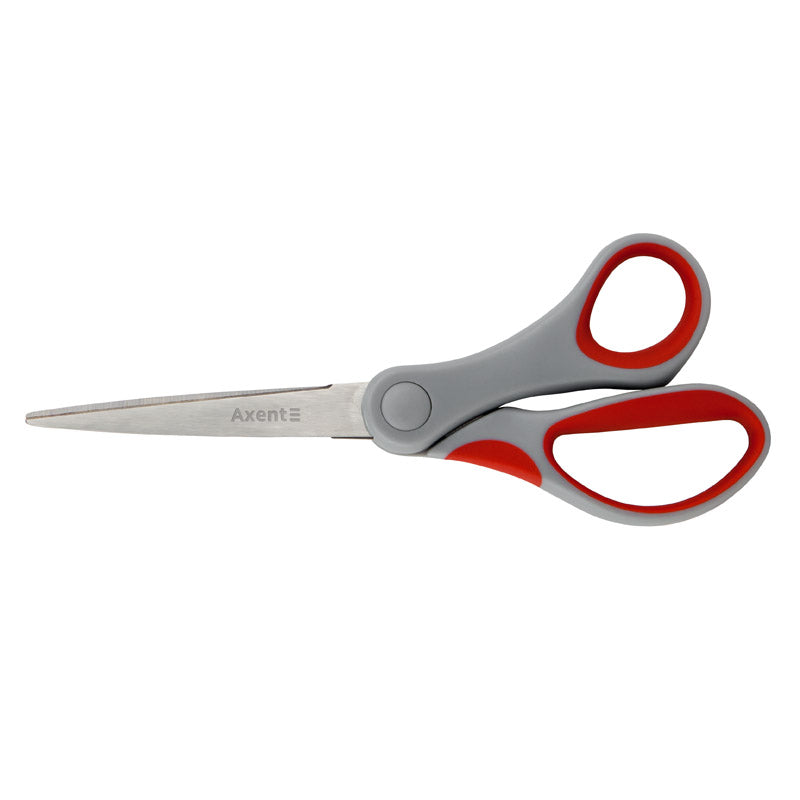 Scissors Axent  Duoton 6301-06-A, 18cm, grey-red