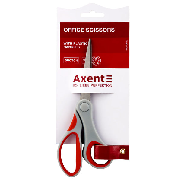 Scissors Axent  Duoton 6301-06-A, 18cm, grey-red