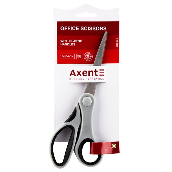 Scissors Axent  Duoton 6302-01-A, 20cm, grey-black