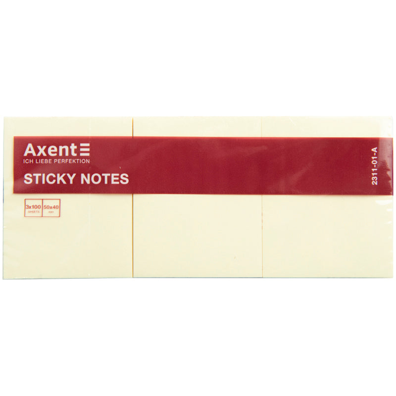 Sticky notes Axent 2311-01-A, 50x40mm